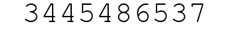 Number 3445486537.