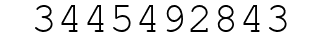 Number 3445492843.