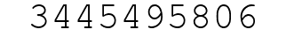 Number 3445495806.