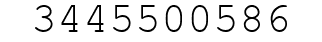 Number 3445500586.
