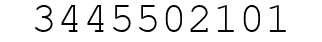 Number 3445502101.