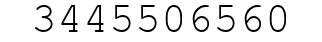 Number 3445506560.