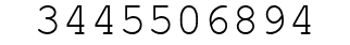 Number 3445506894.