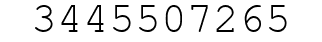 Number 3445507265.