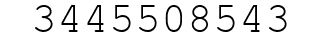 Number 3445508543.