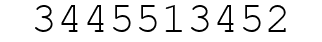 Number 3445513452.