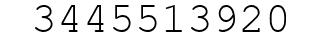 Number 3445513920.