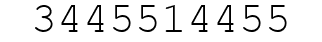 Number 3445514455.