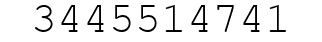 Number 3445514741.