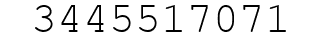 Number 3445517071.