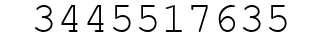 Number 3445517635.