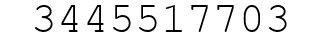 Number 3445517703.