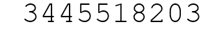 Number 3445518203.