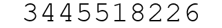 Number 3445518226.