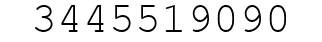 Number 3445519090.