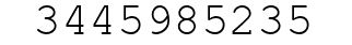 Number 3445985235.