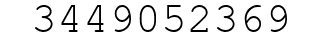 Number 3449052369.