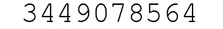 Number 3449078564.