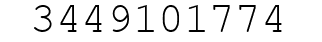 Number 3449101774.