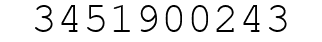 Number 3451900243.