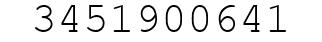 Number 3451900641.