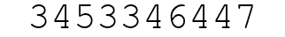 Number 3453346447.