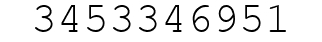 Number 3453346951.