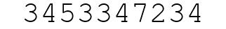 Number 3453347234.