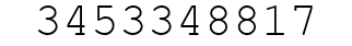 Number 3453348817.