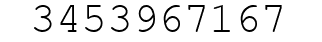 Number 3453967167.