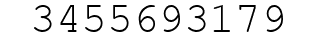 Number 3455693179.
