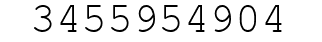 Number 3455954904.