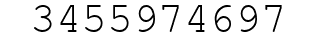 Number 3455974697.