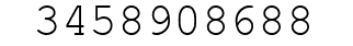 Number 3458908688.