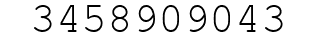 Number 3458909043.