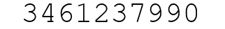 Number 3461237990.