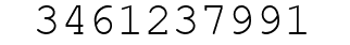 Number 3461237991.