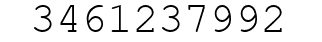 Number 3461237992.