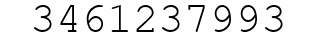 Number 3461237993.