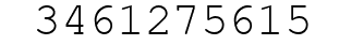 Number 3461275615.