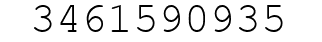 Number 3461590935.