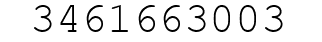 Number 3461663003.