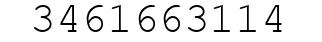 Number 3461663114.