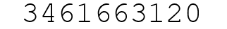 Number 3461663120.