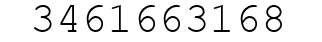 Number 3461663168.