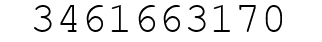 Number 3461663170.