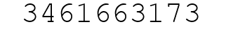 Number 3461663173.