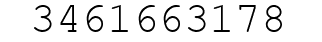 Number 3461663178.