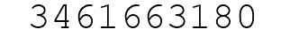 Number 3461663180.