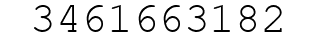 Number 3461663182.